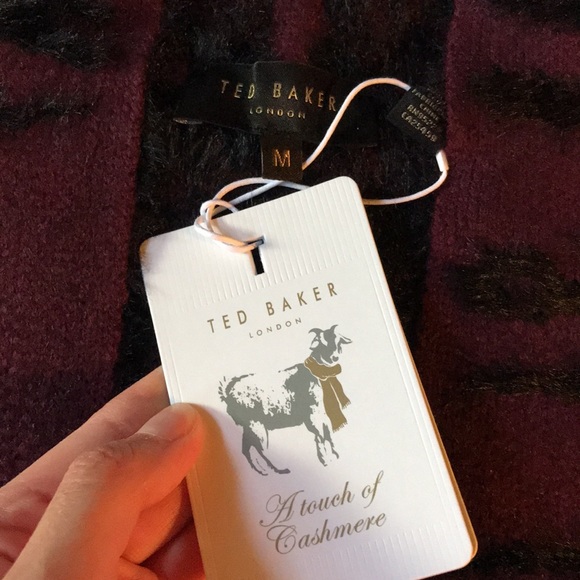 Ted Baker Safrohn Jacquard Long Cardigan - Picture 7 of 9